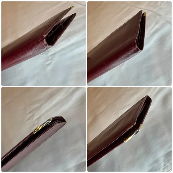 Vintage Cartier Bifold Wallet with Unbranded Gold Toned Chain - EUC! - Picture 10 of 10